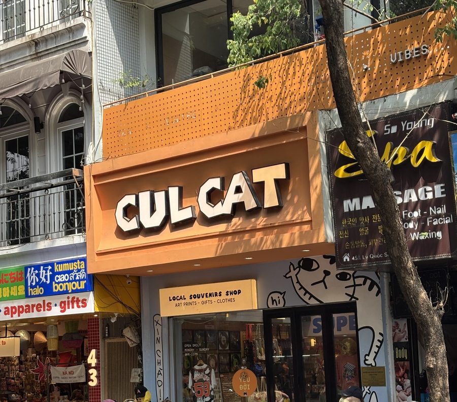 CULCAT(Lý Quốc Sư)の店の外観(ハノイ)