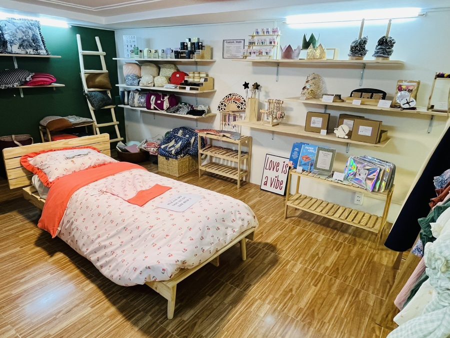 Louh X Alouaneの店内の奥まで見渡した様子(ホーチミン・タオディエン)